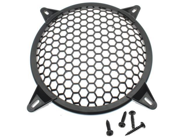 2 Pack 10 Inch Speaker Grill Subwoofer Grill Waffle Grill Guard Protector Cover with Mounting Screws for Home Audio, Black