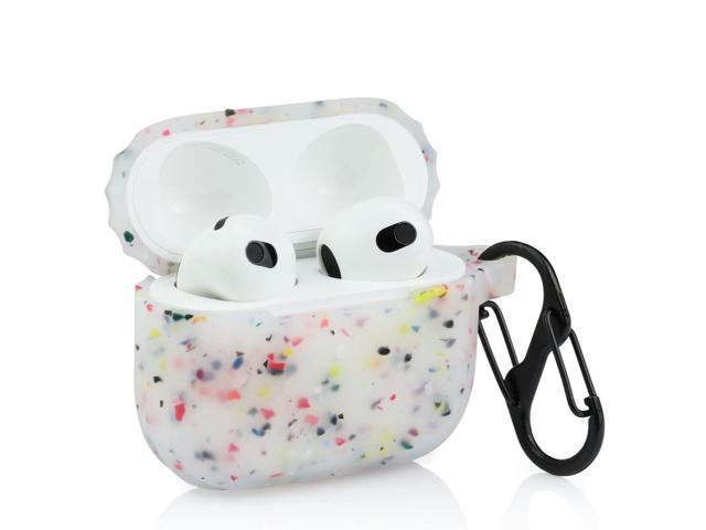 Case Cover Compatible for Air-Pods 3rd Generation 2021 New, Coral Silicone Protective Skin Sleeve Accessory for Girl, Women