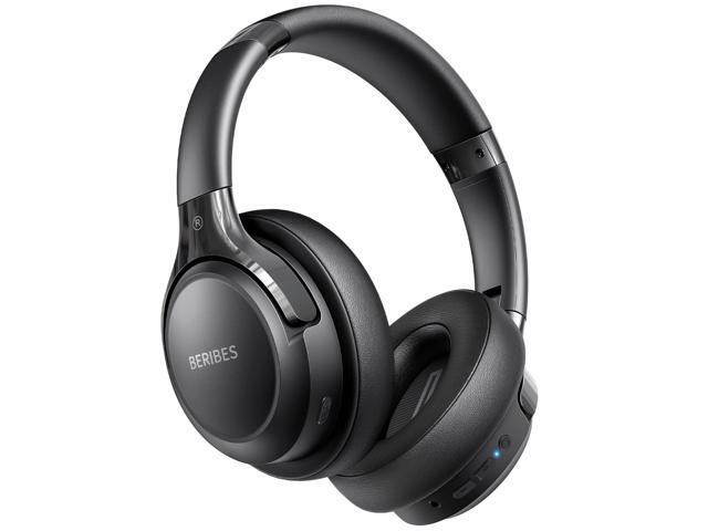 Bluetooth Headphones Over Ear, 65H Playtime and 6 EQ Music Modes Wireless Headphones with Microphone, HiFi Stereo Foldable Lightweight Headset,...