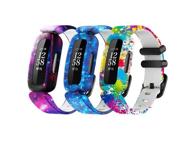 Floral Bands Replacement for Watch Band, Skin-Friendly Colorful Pattern Watchband Straps Wristband Bracelet Band Waterproof Accessories [3 Pack]