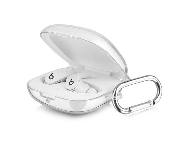 Compatible with Earbuds Case Cover, Hard Case for Shockproof Protective Earbuds Case with Keychain Accessories for Men Women (Clear)