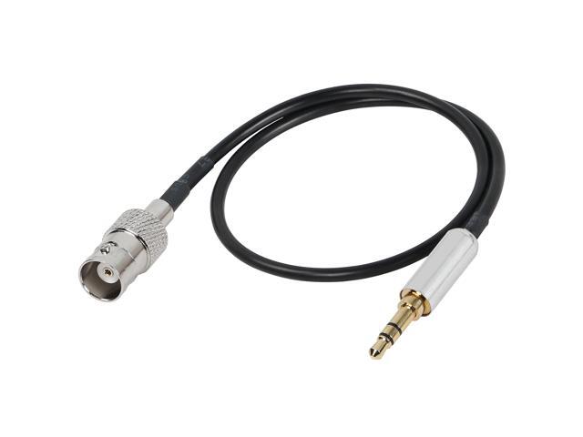 Coaxial Power Audio Cable, BNC Female to 1/8' TRS Stereo Male Plug 1.2Ft