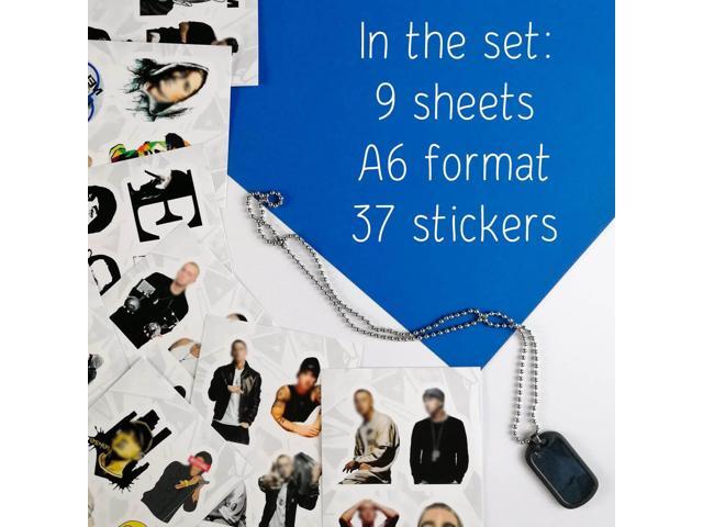 Detroit Rapper Stickers, Rap Stickers for Adults, Strong Adhesive & Waterproof Decals, Skate Decals for Laptop