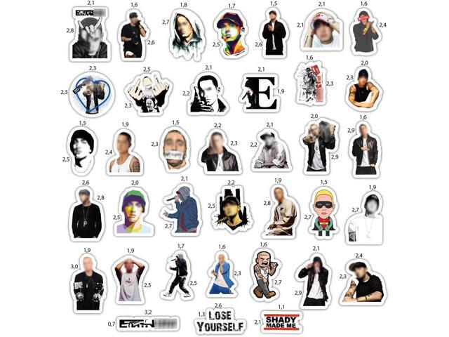 Detroit Rapper Stickers, Rap Stickers for Adults, Strong Adhesive & Waterproof Decals, Skate Decals for Laptop