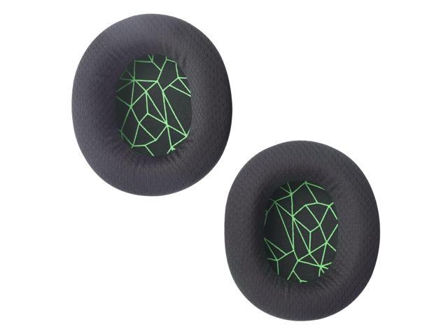 Replacement Earpads Soft Ear Cushions Cover Compatible with Gaming Headphones (Black & Green)