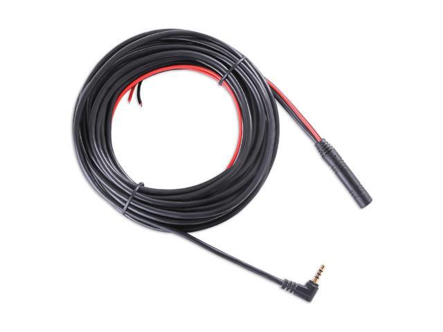 Dash Cam Rear Camera Cable, 23 Ft 4-Pin to 2.5mm Male Plug Wire for Mirror-Mounted Rear View, Car Recorder, Reversing & Backup - Long Replacement...