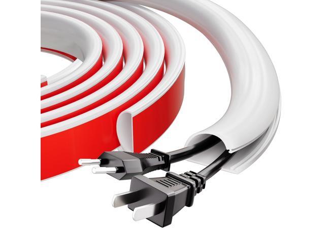 78' Silicone Cord Hider for Wall Mount TV,Large Self-Adhesive Cable Hider for 2-3 Cords,Cable Management Under Desk,Cord Organizer,Cable Raceway.