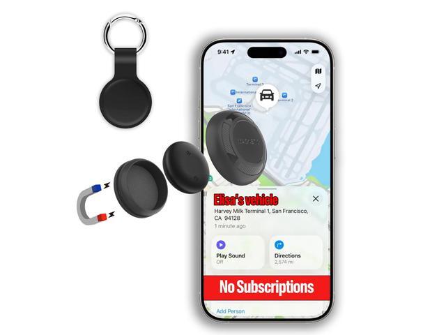 Magnetic Hidden GPS Tracker for Vehicles 365 Days Battery Life, No Subscription, Car Tracker Device Hidden (iOS Tracker)