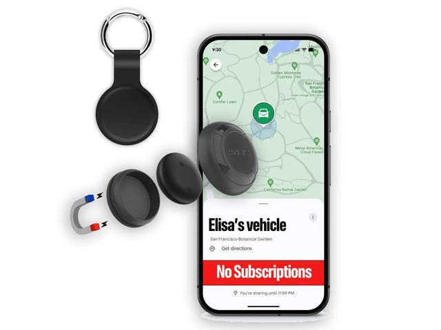 Magnetic Hidden GPS Tracker for Vehicles 365 Days Battery Life, No Subscription, Car Tracker Device Hidden (Android Tracker)