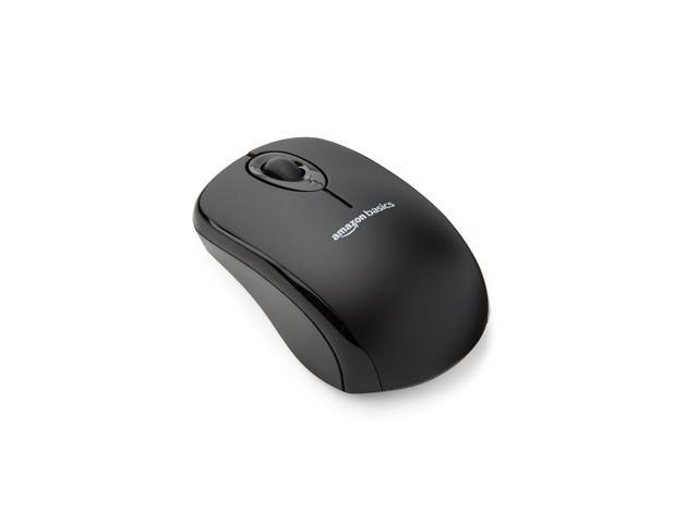 2.4 GHz Wireless Optical Computer Mouse with USB Nano Receiver, Portable, No Wires, Smooth Tracking, Multi-Device Compatibility, Black