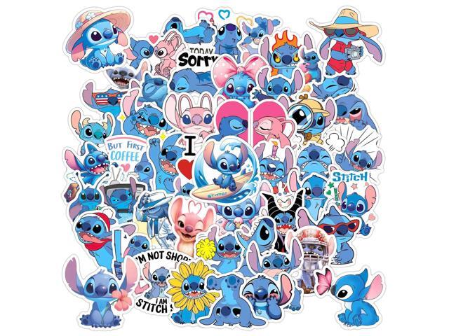 50pcs Cartoon Stitch Stickers for Kids,Vinyl Waterproof Stitch Decal for Water Bottle Laptop Toy Sticker for DIY Decorate Bumper Phone Hard Hat.