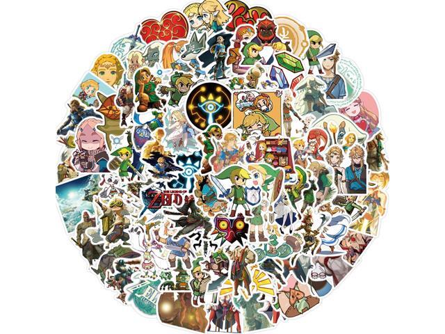 100pcs Cartoon Cool Game The Legend of Zelda Stickers Waterproof Deals Car Bicycle Suitcase Computer Water Bottle Mobile Phone Stickers (LZ)