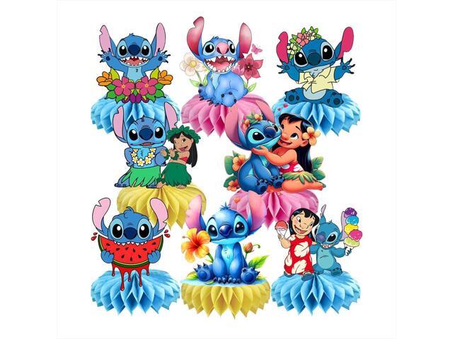 8Pcs Stitch Table Centerpiece Double Side Design Birthday Party Supplies for Kids Party Table Decorations