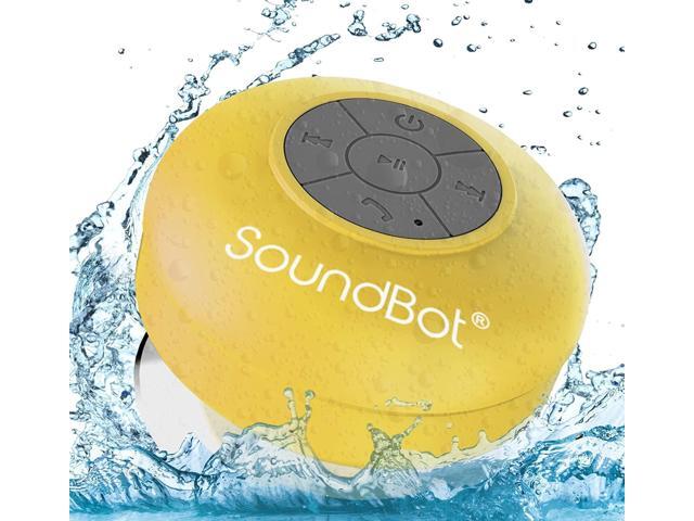 ® Waterproof Shower Speaker HD Water Resistant Bluetooth Handsfree Portable with Loud Clear Sounds 6+hrs of Playtime, Wireless Suction Cup Small.