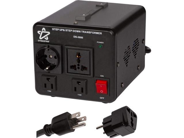 Dynastar Step Up & Step Down Voltage Converter and Transformer, 110-220 to 220-240 Volts; Heavy Duty, Extra Durable Coil, 5-Year-, 3500 Watts