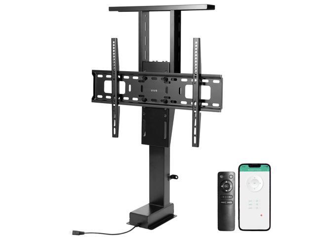 Motorized TV Stand for 37 to 77 inch Screens, Vertical Lift Television Stand with Remote Control and Tuya Smart App Compatibility, Compact TV Mount...