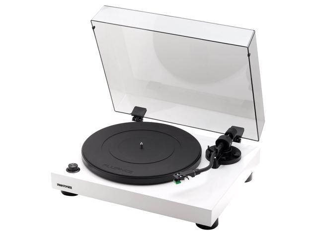RT81 Turntable with AT95E Cartridge, Belt Drive, Built-in Preamp, Adjustable Counterweight - Piano White