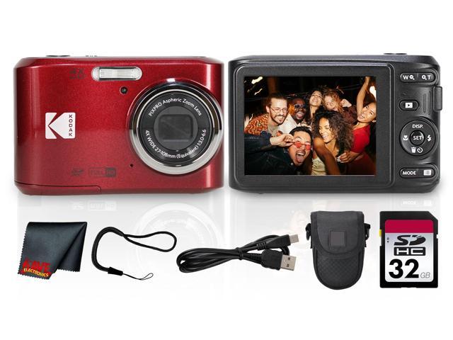 PIXPRO FZ45 Digital Camera (Red) 16MP Sensor, 4X Optical Zoom, 27mm Wide-Angle Lens & Full HD Video Great for Travel & Family Photos (FZ45RD) +...