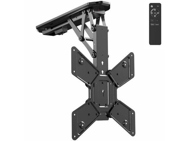 Electric Ceiling TV Mount for 23 to 55 inch Screens, Flip Down Motorized Pitched Roof VESA Mount, MOUNT-E-FD55