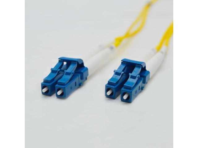 FiberCablesDirect OS2 Single-Mode Fiber Patch Cable Length Options: 0.5M-300M LC to LC 150M (492.13ft) Duplex 9/125µm 1G/10G SFP &.