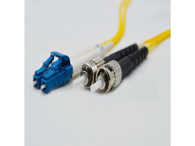 FiberCablesDirect OS2 Single-Mode Fiber Patch Cable Length Options: 0.5M-300M LC to ST 150M (492.13ft) Duplex 9/125µm 1G/10G SFP &...