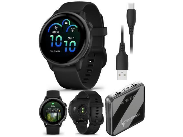 Garmin Vivoactive 6 - Health & Fitness Smartwatch, 1.2 inch Bright AMOLED Touchscreen Display, GPS Sports Tracking, Up to 11 Days of Battery, Slate.