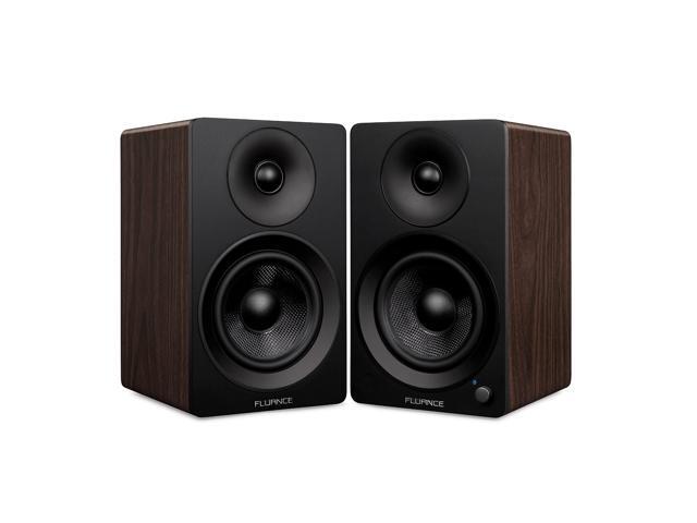 Ai41 Powered 2-Way 2.0 Stereo Bookshelf Speakers with 5' Drivers, 90W Amplifier for Turntable, TV, PC and Bluetooth 5 Wireless Music Streaming with.