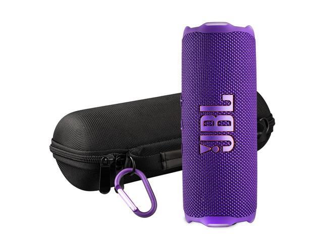 FLIP 7 (Purple) Waterproof Portable Speaker Bundle with X-Halo Hardcase (Black)
