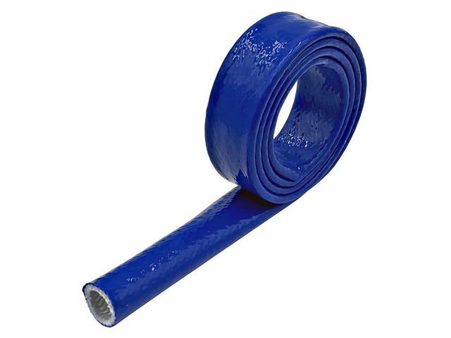 1.25' Thermo Armor Silicone Coated Fiberglass Fire Sleeve - 25 Feet - Blue