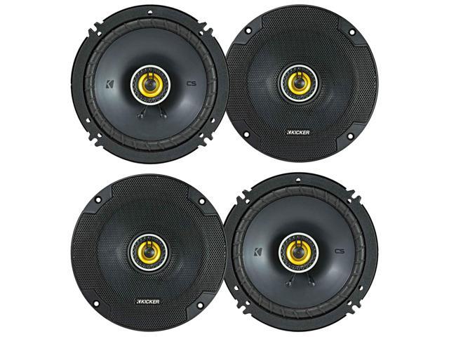 46CSC654 CS Series 6.5 Inches Coaxial Speakers 2 Pairs (4 Speakers), 2-Way Car Audio Upgrade, 300W Peak Power, EVC Technology, Polypropylene Cone,.