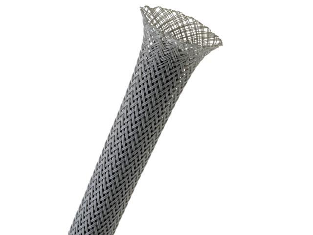 1/4' PET Expandable Braided Sleeving - Color: Gray - Length: 1000FT