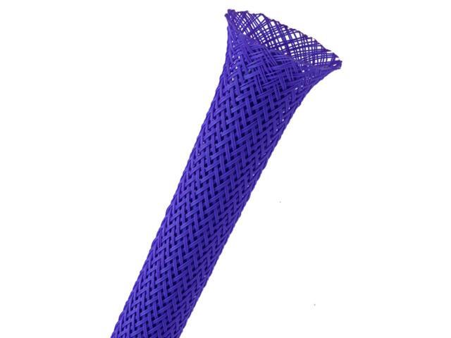 1/4' PET Expandable Braided Sleeving - Color: Dark Purple - Length: 1000FT