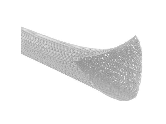 100 Ft - 0.75 Inch Braided Cable Sleeve - Self Closing Split Wire Wrap Cord Hider Organizer Wire Loom Tubing Cover for Automotive, Industrial Cable...