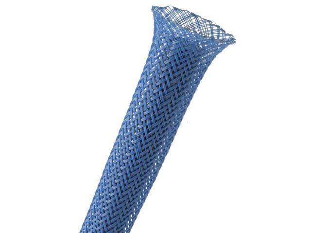 1' PET Expandable Braided Sleeving - Color: Blue - Length: 250FT