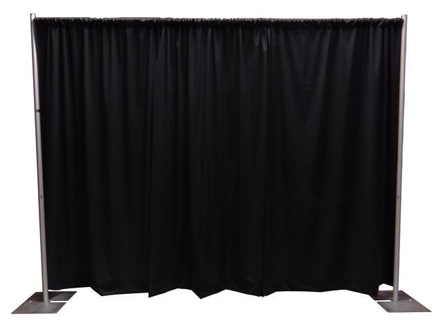 Premier Portable Pipe and Drape Backdrop Kit 8ft x 10ft (Black)