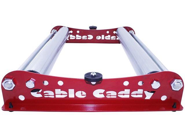 Cable Dispenser Cable Caddy 510 Heavy Duty unwinder for reels max 20' width - red (assembled in USA)