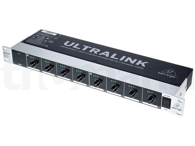 DS2800 Professional 2-Input 8-Output Distribution Splitter