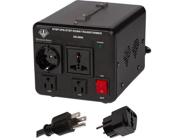 Dynastar Step Up & Step Down Voltage Converter and Transformer, 110-220 to 220-240 Volts; Heavy Duty, Extra Durable Coil, 5-Year-, 5500 Watts