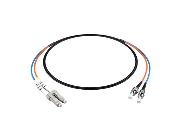 LC ST OM1 Indoor/Outdoor Fiber Optic Patch Cable 10Gb/40Gb/100Gb Corning Glass 65.0m (213.3ft) Water & UV-Resistant for Data Centers, Outdoor.