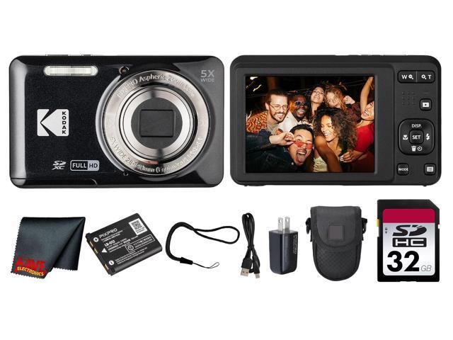 PIXPRO FZ55 Digital Camera (Black) 16MP Sensor, 5X Optical Zoom, 28mm Wide-Angle Lens & Full HD Video Great for Travel & Beginner Photography...