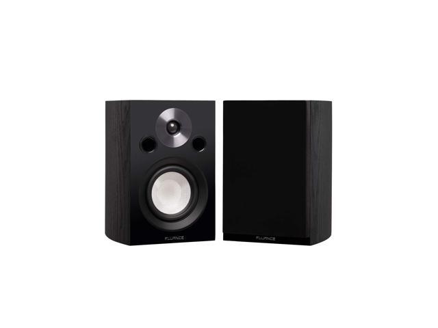 Reference High Performance 2-Way Bookshelf and Surround Sound Speakers for 2-Channel Stereo Listening or Home Theater System - Black Ash/Pair (XL8S)