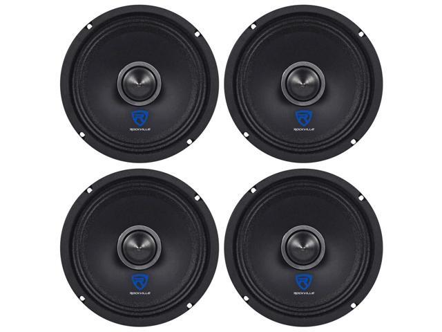 RXM64 6.5-in 600W Total 4-Ohm mid-bass Driver car Audio Speakers, 150W peak/75W RMS per Speaker, Kevlar Cone Reinforced Pulp, for Door...
