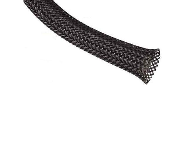 3/4' Fray Resistant Clean Cut Expandable Braided Sleeving - 250 Feet