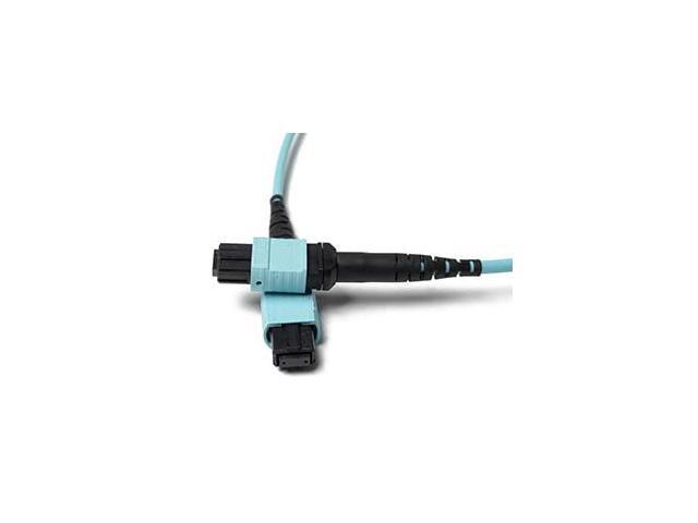 4M OM4 MTP MTP 12 Fiber Optic Cable 100G Plenum Multi-Fiber 50/125 MTP to MTP Multimode Jumper 4 Meter (13.12ft) B Type Polarity 1/10/40/100g...