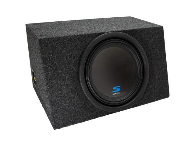 Universal Car Stereo Hatchback Sealed Single 12' Alpine S-W12D4 Type S Car Audio Subwoofer Custom Sub Box Enclosure Package