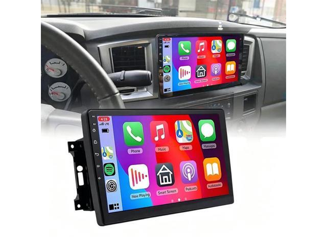 2+64G Double Din Car Stereo for Dodge Ram 1500 2500 3500 2006-2008, 10 inch Touch Screen Radio for Dodge Ram Head Unit with Wireless Carplay.