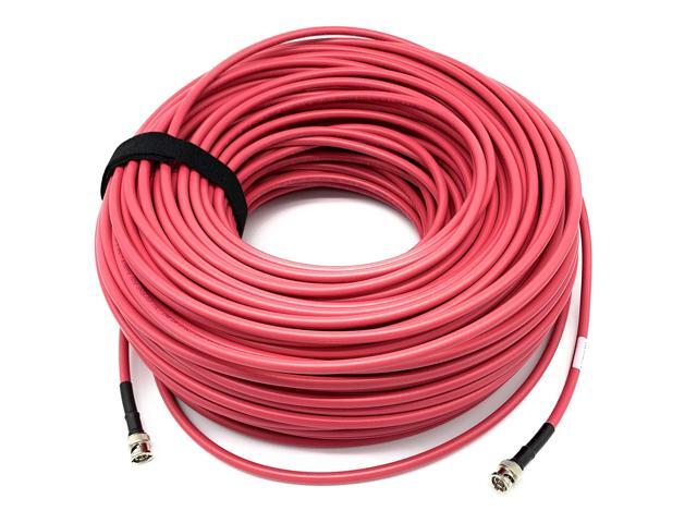 3G/6G HD SDI BNC Cable- Belden 1694a RG6 - Red (300ft)