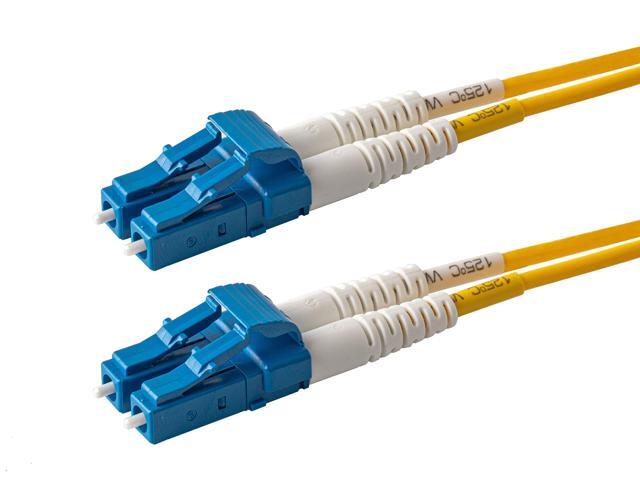 1-Pack 95 Meter LC to LC Fiber Patch Cable, Corning SMF-28 Singlemode 9/125um Ultra Optical Fiber, OS1/OS2 Compatible, Duplex, Yellow LSZH Cable...