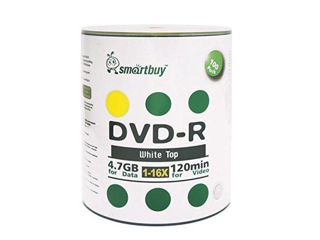 1000-disc 4.7gb/120min 16x DVD-R White Top Blank Data Recordable Media Disc