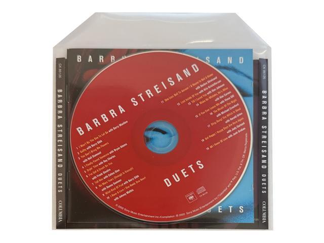 CPP Clear Plastic Sleeve with Flap 5.5 x 5 Inch, Fits CD Insert, Booklet & Disc (Pack of 2000)